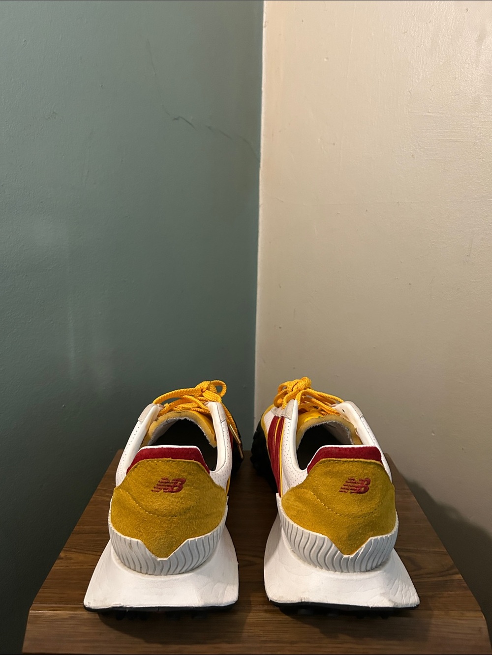New Balance X Casablanca XC72 Yellow & Red Suede Retro Runner - Picture 3 of 6
